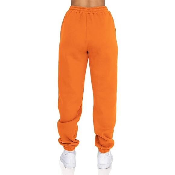 New Size Large Fleece Lined, High Waisted, Cotton Jogger Sweatpants - Picture 3 of 5